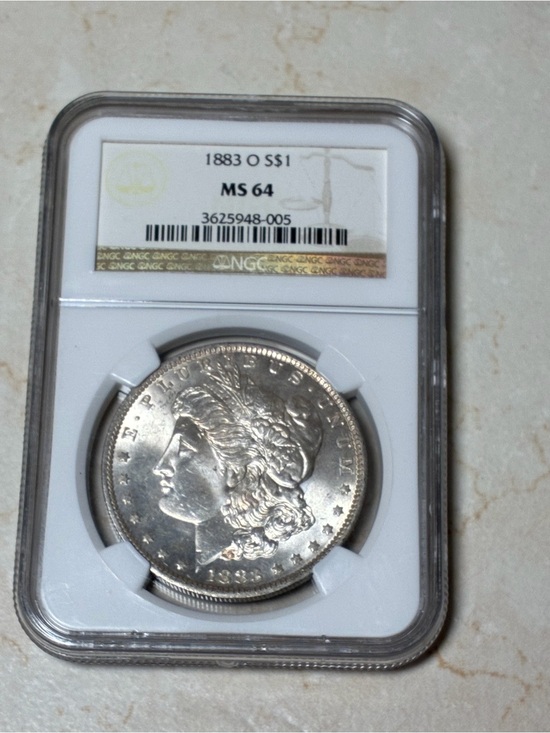 US Mint Other - 1883-O Morgan Silver Dollar NGC MS64 - Lustrous Silver Coin